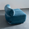 Modern hem enkel soffa Velvet Fabric Armless Lounge Chair 