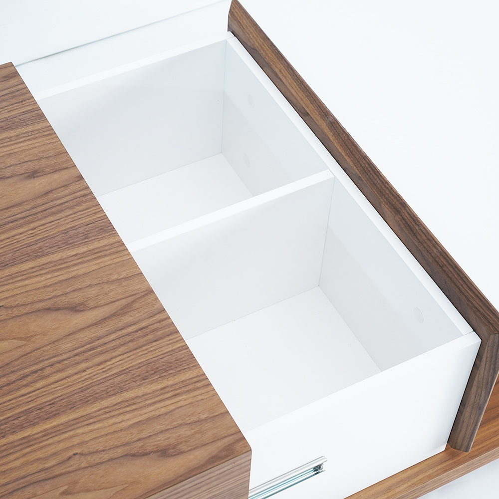 Minimalistiska töjbara fyrkantiga förvaringssoffbord inomhusmöbler