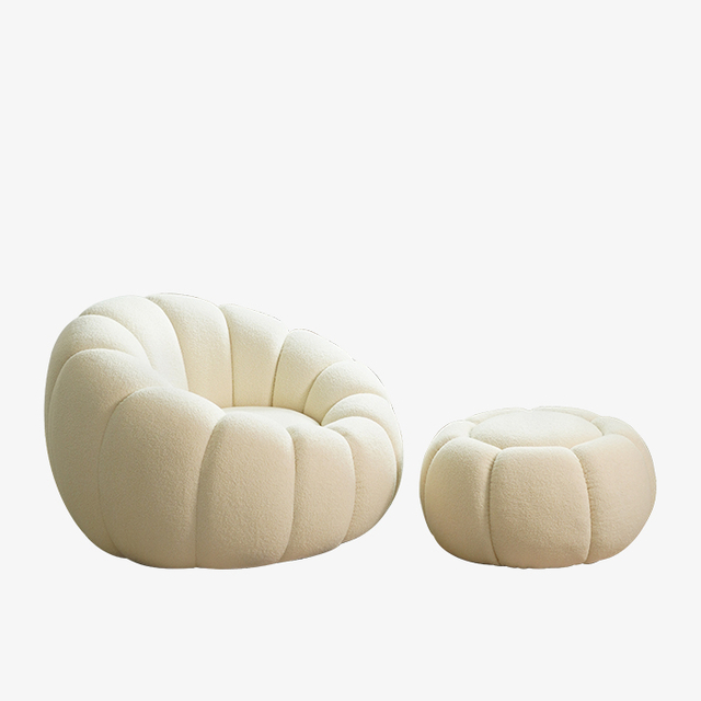 Pumpkin Lazy Swivel Soffstol Nordic Cloud Cute Stol