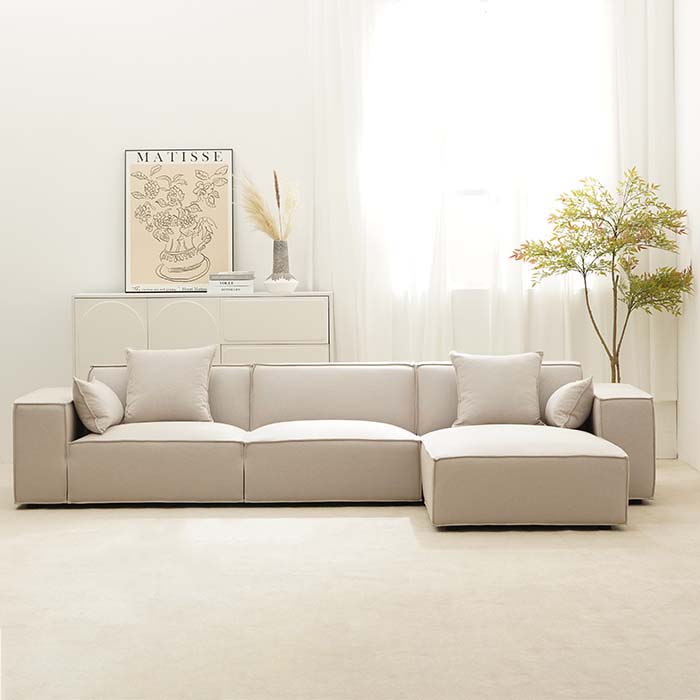 Minimalistisk stoppad modulär Living Divani-soffa