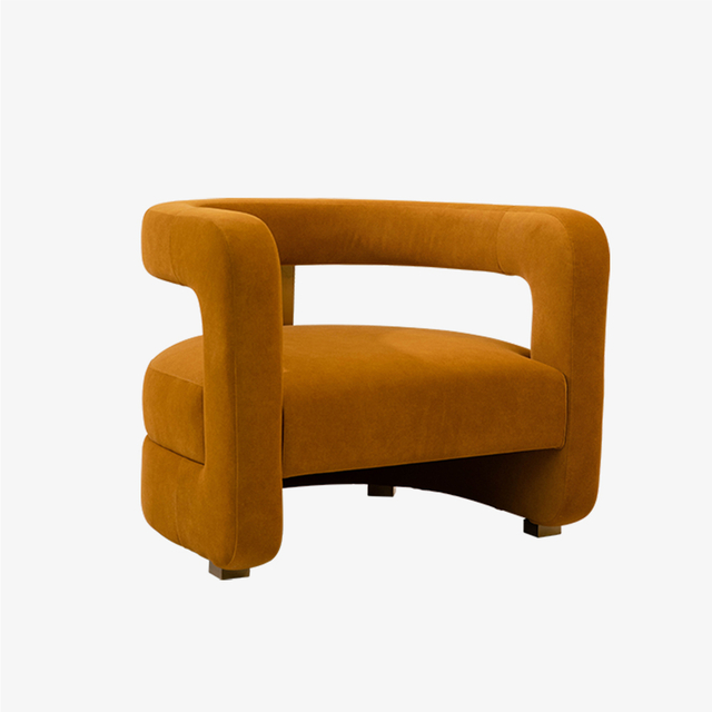 Modern Velvet Accent Chair 