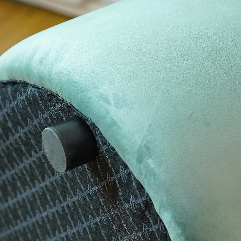 Modern Velvet Curved Back Single Lounge Chair Fåtölj