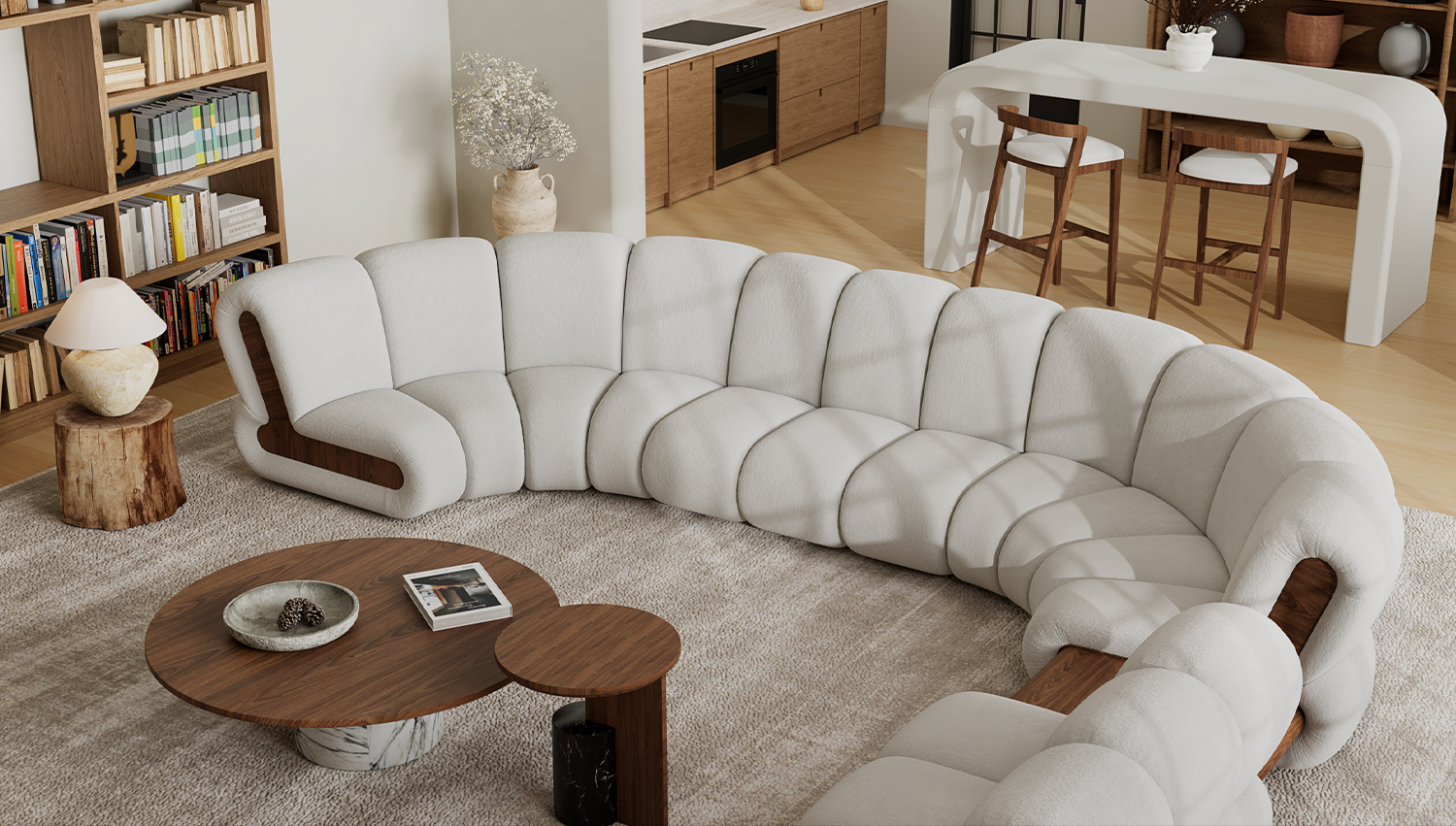 Vardagsrum modulär soffa