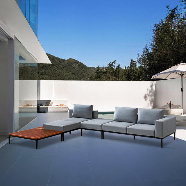 Hitta den perfekta moderna modulära L-formade utomhussoffan för din uteplats