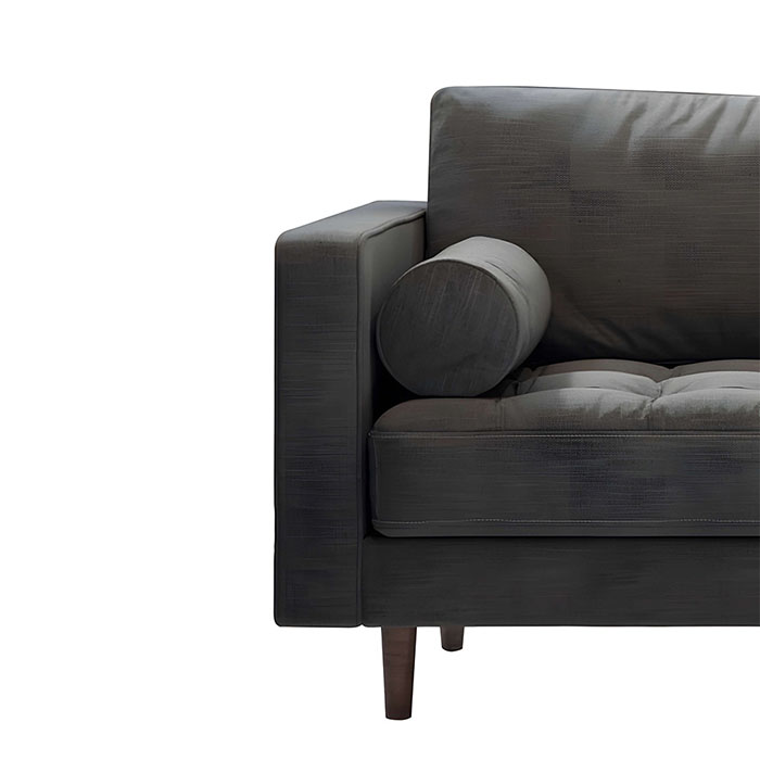 Moderna möbler Italiensk stil Modern tygsoffa 3-sits