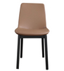 Brun Lounge Läder Dining Armless Stol