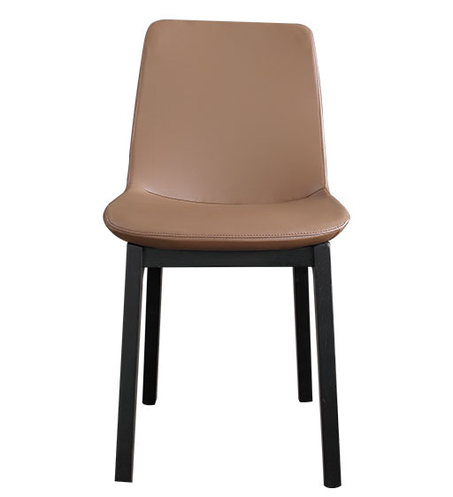 Brun Lounge Läder Dining Armless Stol