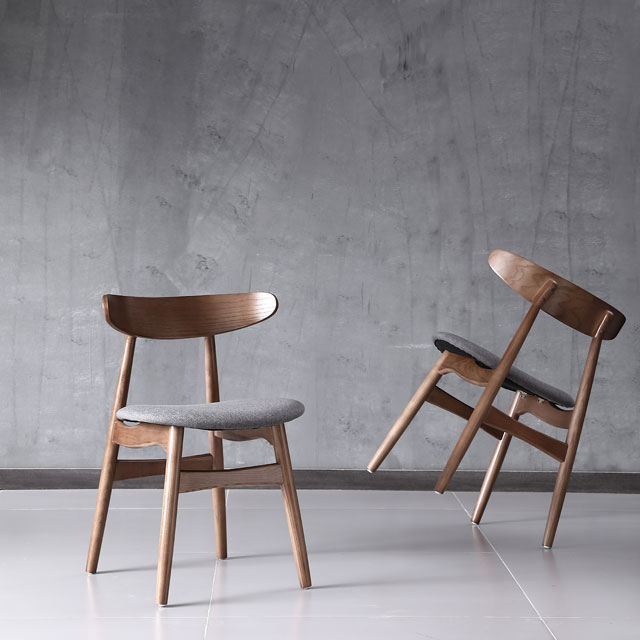 Solid Wood Nordic Chair Kaffestol