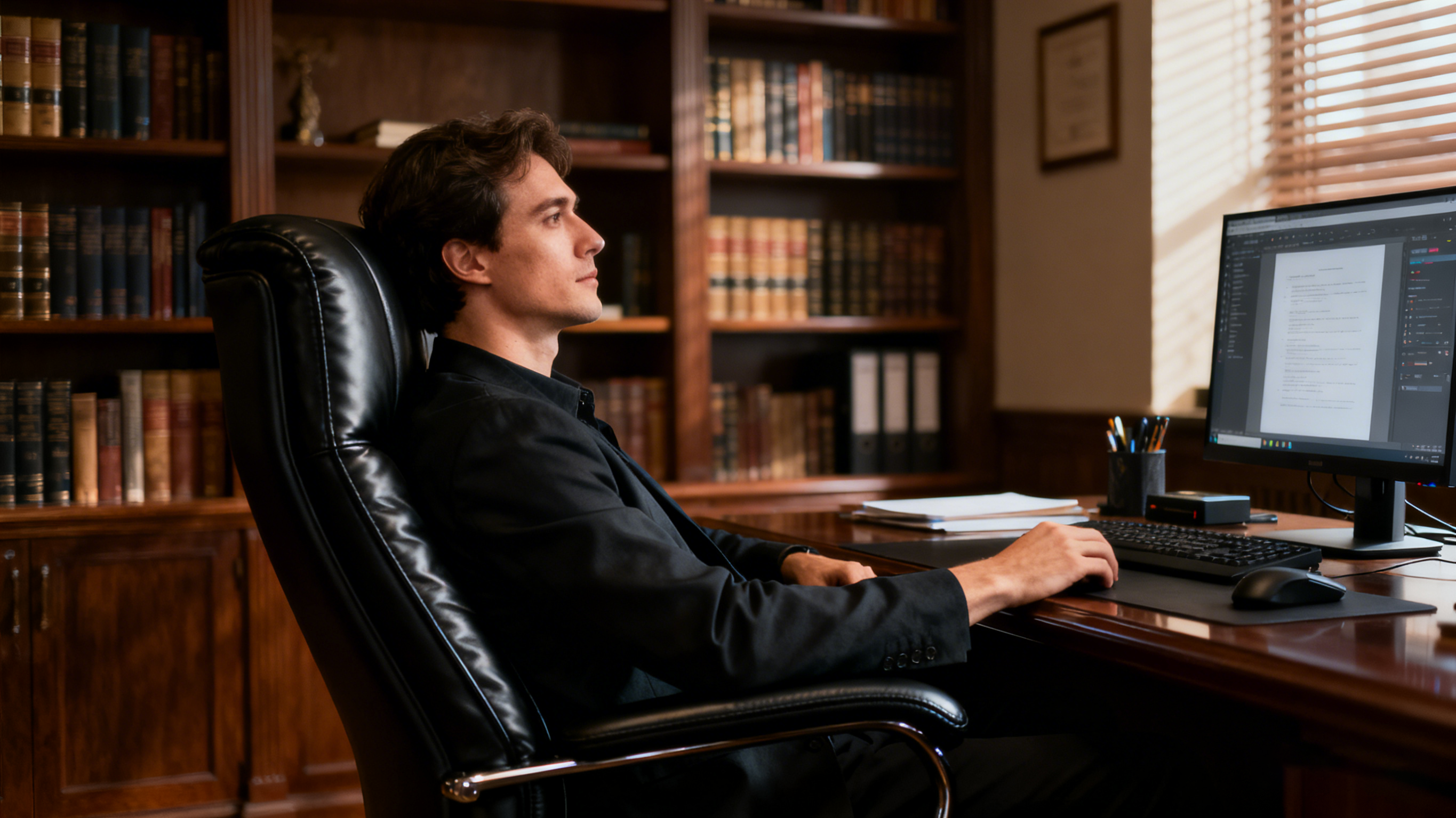 Uppgradera din arbetsyta med en Executive-kontorsstol i läder